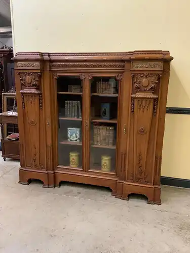 Antiker Jugendstil Bücherschrank, Vitrine - Sensationell - Lieferung möglich!