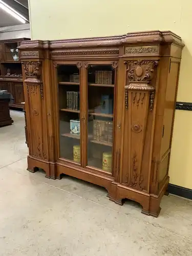 Antiker Jugendstil Bücherschrank, Vitrine - Sensationell - Lieferung möglich!