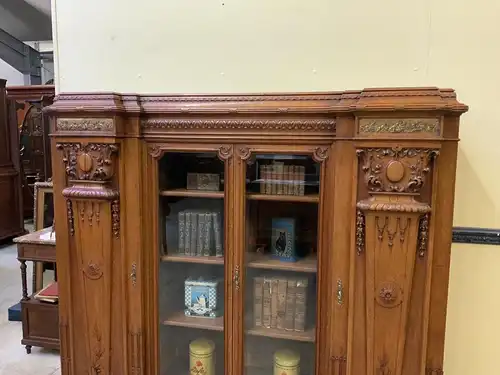 Antiker Jugendstil Bücherschrank, Vitrine - Sensationell - Lieferung möglich!