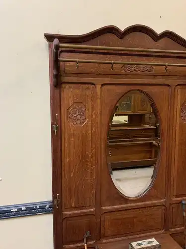 Antike Art Deco Garderobe mit  Schub - Traumhaft - Lieferung möglich!