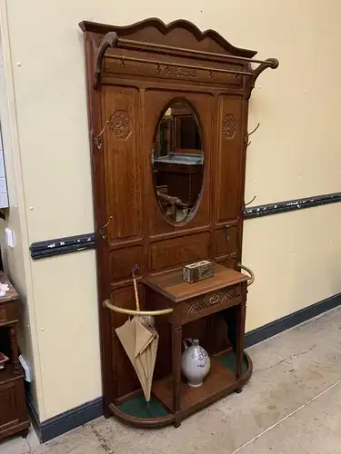 Antike Art Deco Garderobe mit  Schub - Traumhaft - Lieferung möglich!