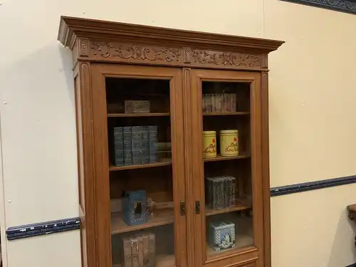 Antiker Gründerzeit  Bücherschrank, Vitrine, Traumhaft - Lieferung möglich!