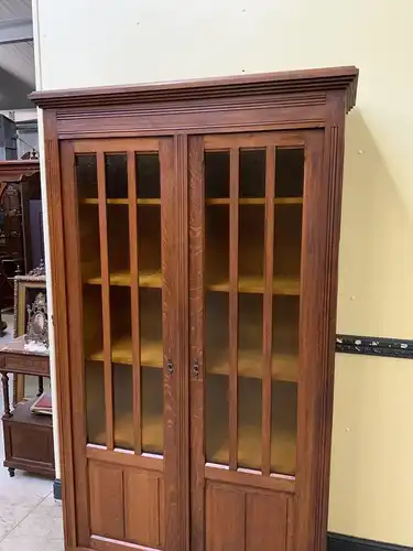 Antiker Jugendstil Bücherschrank, Vitrine, Traumhaft - Lieferung möglich!