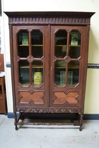 Antiker Jugendstil Bücherschrank, Vitrine, Traumhaft - Lieferung möglich!