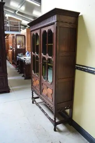 Antiker Jugendstil Bücherschrank, Vitrine, Traumhaft - Lieferung möglich!