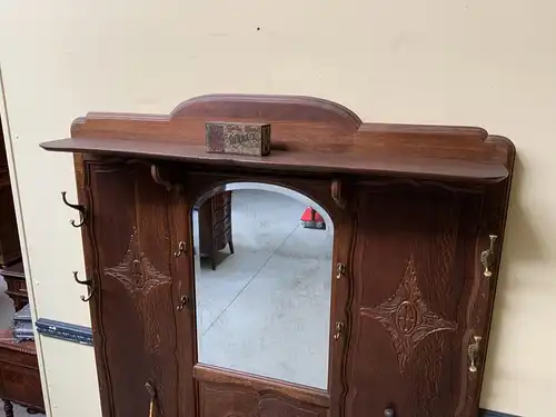 Antike Jugendstil Garderobe mit Schrank und Schub -Traumhaft- Lieferung möglich!