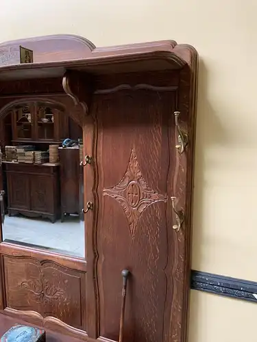 Antike Jugendstil Garderobe mit Schrank und Schub -Traumhaft- Lieferung möglich!