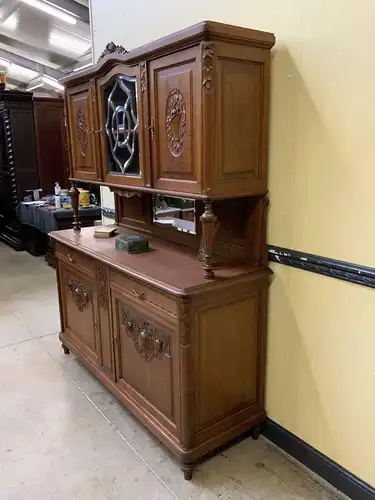 Antikes traumhaft schönes breites Jugendstil Buffet, - Lieferung möglich!