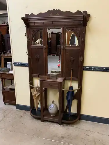 Antike Jugendstil Garderobe mit Schub -Traumhaft- Lieferung möglich!