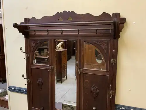 Antike Jugendstil Garderobe mit Schub -Traumhaft- Lieferung möglich!