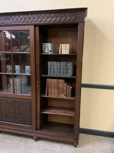 Antiker sensationeller Jugendstil Bücherschrank, Vitrine - Lieferung möglich!