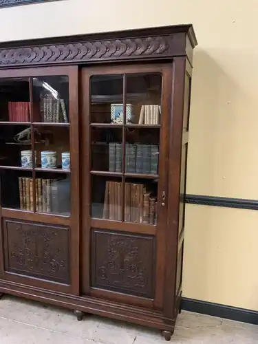 Antiker sensationeller Jugendstil Bücherschrank, Vitrine - Lieferung möglich!