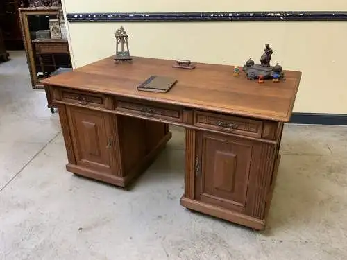 Antiker frei aufstellbarer Jugendstil Schreibtisch - Lieferung möglich!
