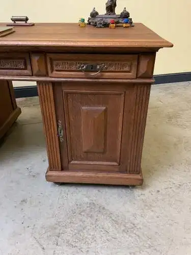 Antiker frei aufstellbarer Jugendstil Schreibtisch - Lieferung möglich!