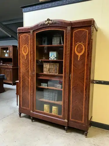 Antiker sensationeller Jugendstil Bücherschrank, Vitrine - Lieferung möglich!