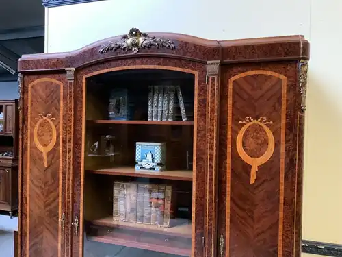 Antiker sensationeller Jugendstil Bücherschrank, Vitrine - Lieferung möglich!