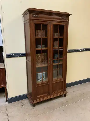 Antike Jugendstil Vitrine, Bücherschrank,  - Traumhaft   - Lieferung möglich!