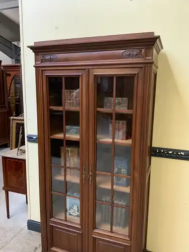 Antike Jugendstil Vitrine, Bücherschrank,  - Traumhaft   - Lieferung möglich!