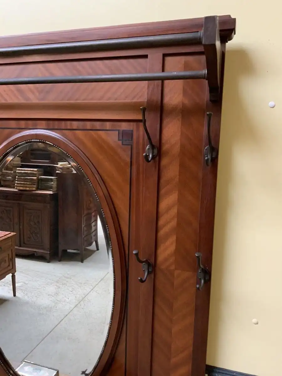 Antike Jugendstil Garderobe mit Schrank  - Lieferung möglich!