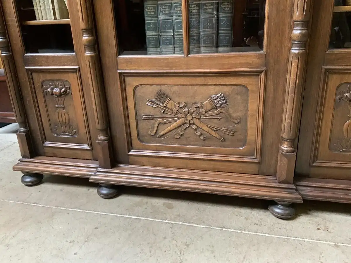 Antiker Jugendstil Bücherschrank, Vitrine, Buffet,  - Lieferung möglich! 15