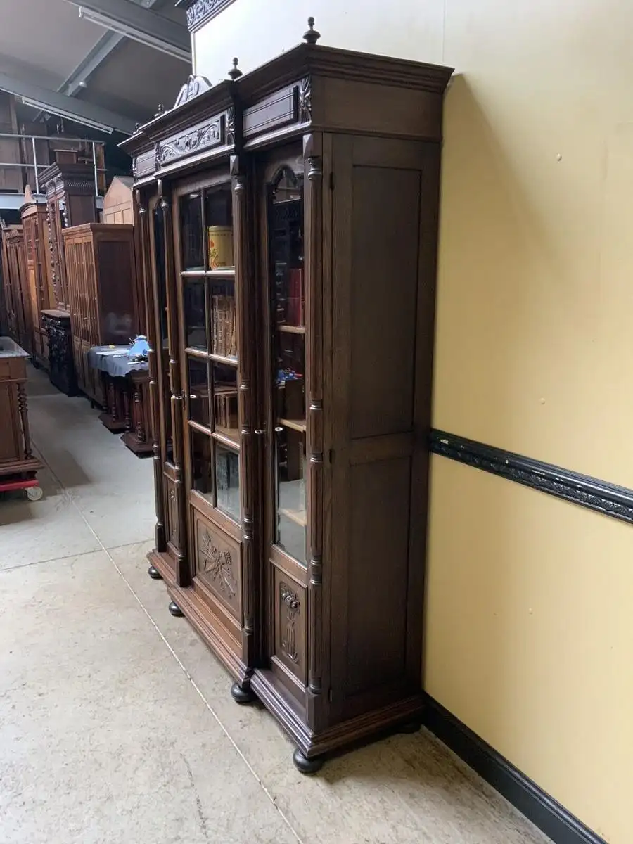Antiker Jugendstil Bücherschrank, Vitrine, Buffet,  - Lieferung möglich! 4