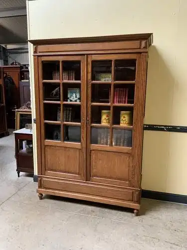 Antiker Jugendstil Bücherschrank, Vitrine, Traumhaft - Lieferung möglich!