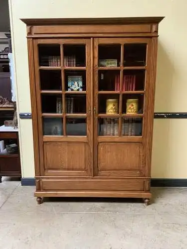 Antiker Jugendstil Bücherschrank, Vitrine, Traumhaft - Lieferung möglich!