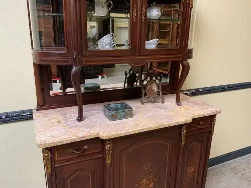 Antikes sensationelles Jugendstil Buffet mit Intarsien, - Lieferung möglich!