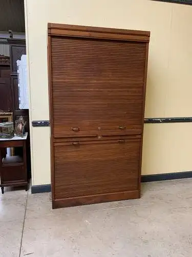 Antiker Art Deco Rolladen Archiv Schrank - Traumhaft - Lieferung möglich!