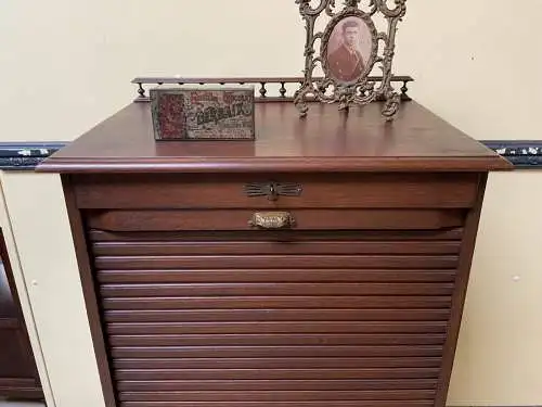 Antiker Jugendstil Rolladen Archiv Schrank - Traumhaft - Lieferung möglich!