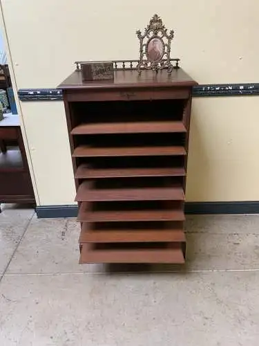 Antiker Jugendstil Rolladen Archiv Schrank - Traumhaft - Lieferung möglich!