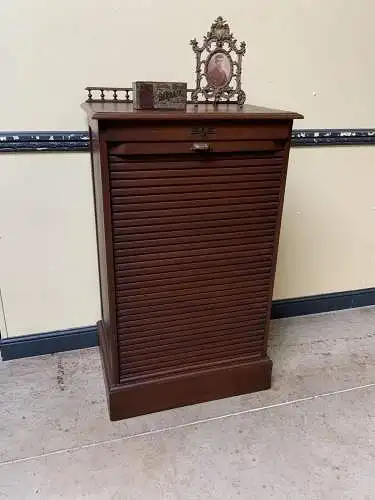 Antiker Jugendstil Rolladen Archiv Schrank - Traumhaft - Lieferung möglich!
