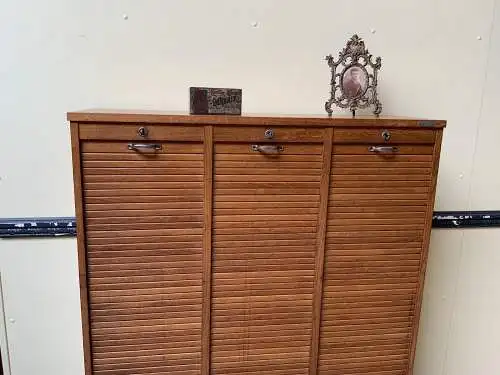 Antiker Art Deco Rolladen Archiv Schrank - Traumhaft - Lieferung möglich!