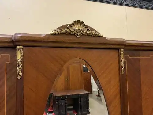 Antiker Jugendstil Wäscheschrank, Kleiderschrank, Intarsien - Lieferung möglich!