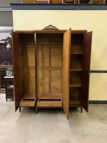 Antiker Jugendstil Wäscheschrank, Kleiderschrank, Intarsien - Lieferung möglich!