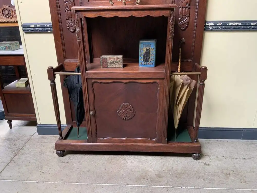 Antike Art Deco Garderobe mit Schrank - Traumhaft - Lieferung möglich! 8