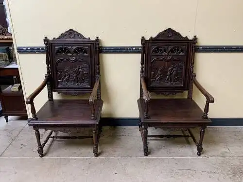 2 antike sensationell Bretonische rmlehn Stühle - Lieferung möglich!