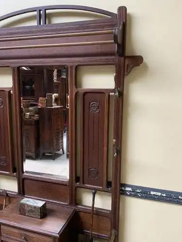 Antike Jugendstil Garderobe - traumhaft schön - Lieferung möglich!