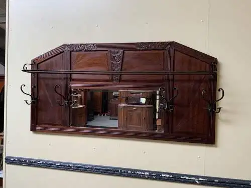 Antike Art Deco Garderobe mit Hutablage, - Traumhaft - Lieferung möglich!