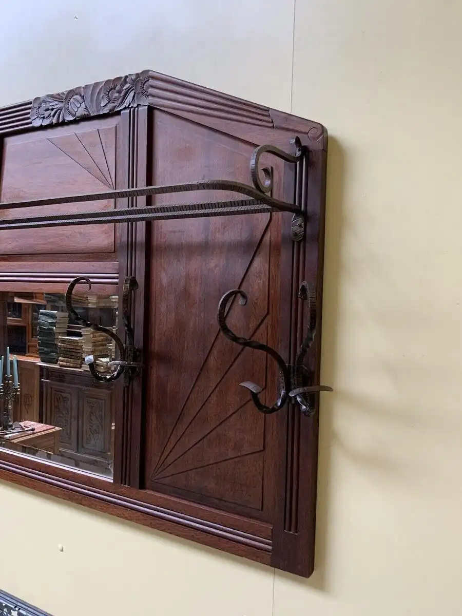 Antike Art Deco Garderobe mit Hutablage, - Traumhaft - Lieferung möglich! 3