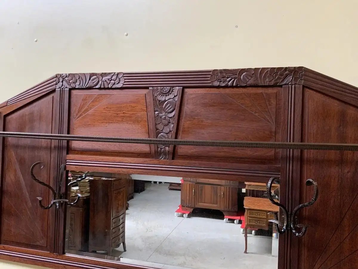 Antike Art Deco Garderobe mit Hutablage, - Traumhaft - Lieferung möglich! 4