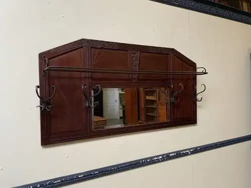 Antike Art Deco Garderobe mit Hutablage, - Traumhaft - Lieferung möglich!