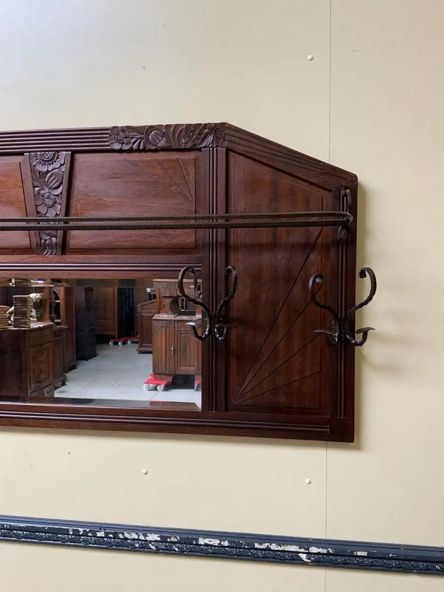 Antike Art Deco Garderobe mit Hutablage, - Traumhaft - Lieferung möglich! 8