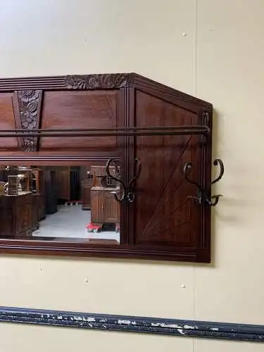 Antike Art Deco Garderobe mit Hutablage, - Traumhaft - Lieferung möglich!