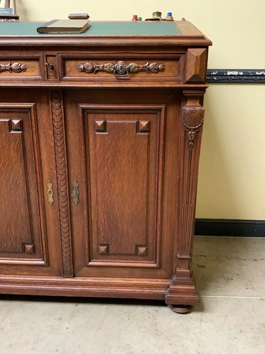 Antiker imposanter Gründerzeit Sekretär, Schreibtisch, Pult,  Lieferung möglich! 11