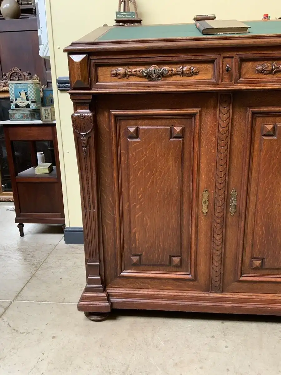 Antiker imposanter Gründerzeit Sekretär, Schreibtisch, Pult,  Lieferung möglich! 12