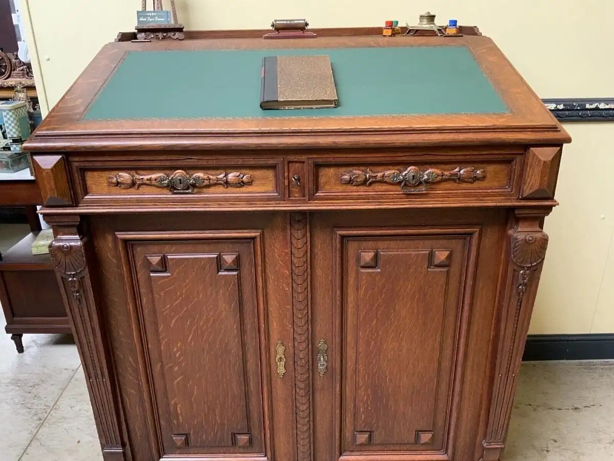 Antiker imposanter Gründerzeit Sekretär, Schreibtisch, Pult,  Lieferung möglich! 13