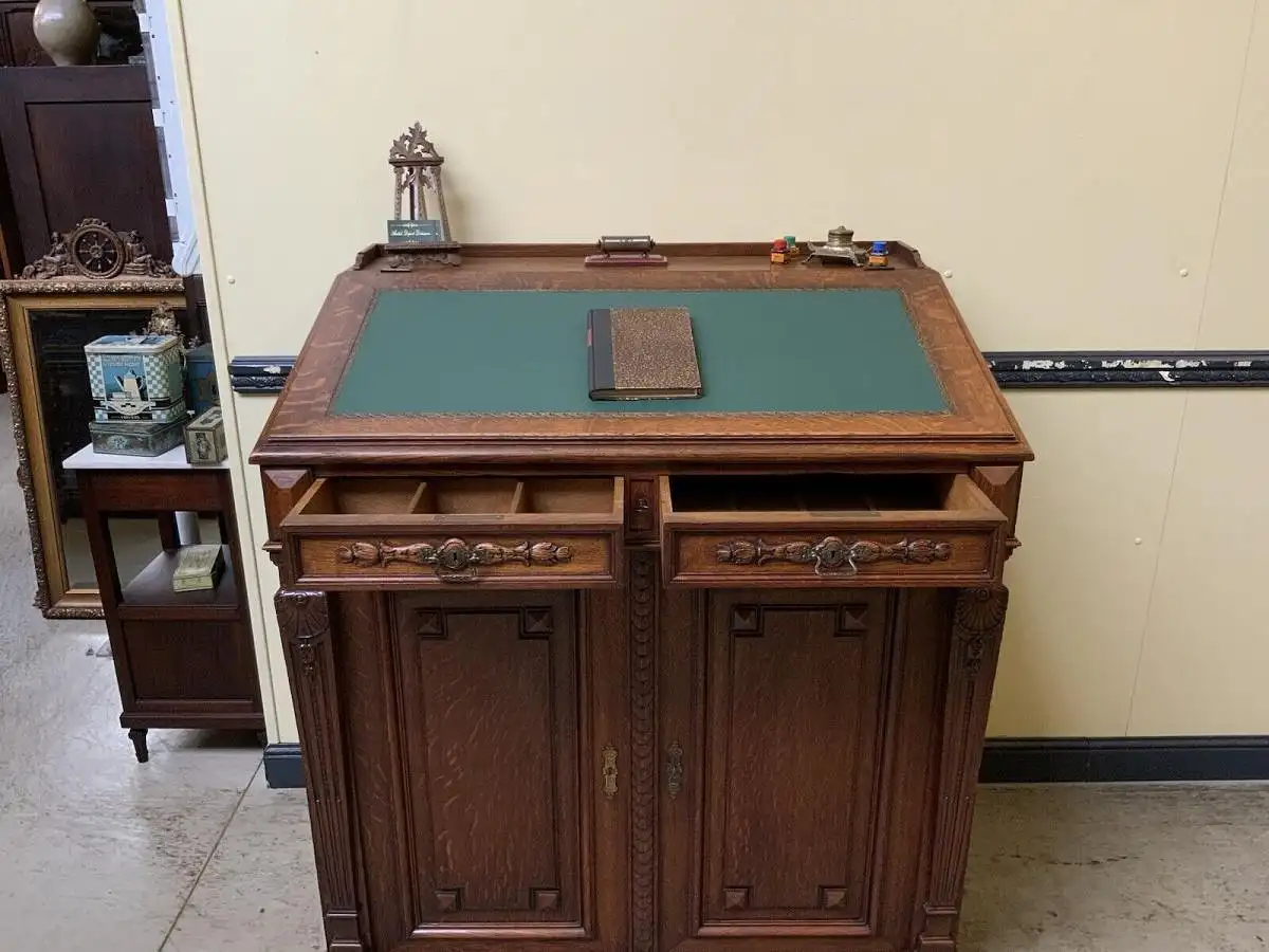 Antiker imposanter Gründerzeit Sekretär, Schreibtisch, Pult,  Lieferung möglich! 18
