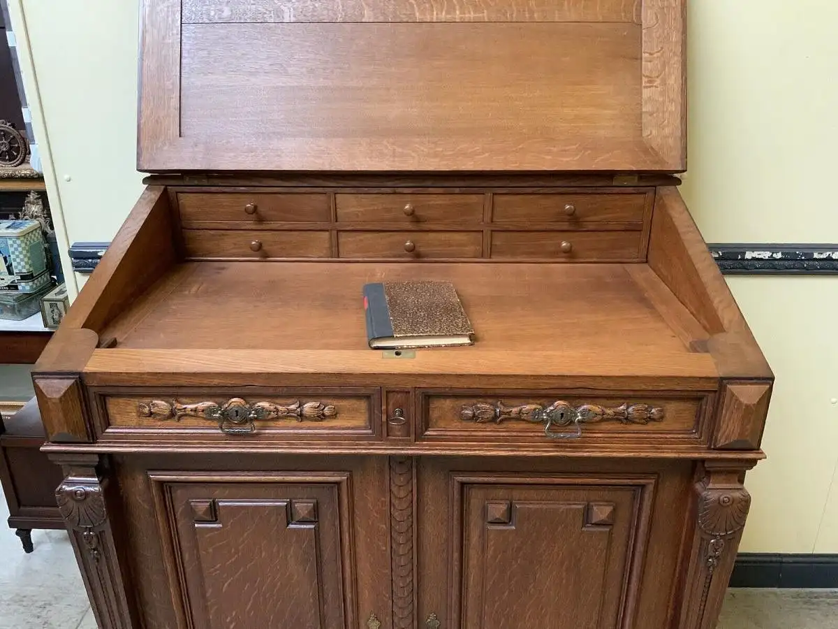 Antiker imposanter Gründerzeit Sekretär, Schreibtisch, Pult,  Lieferung möglich! 22