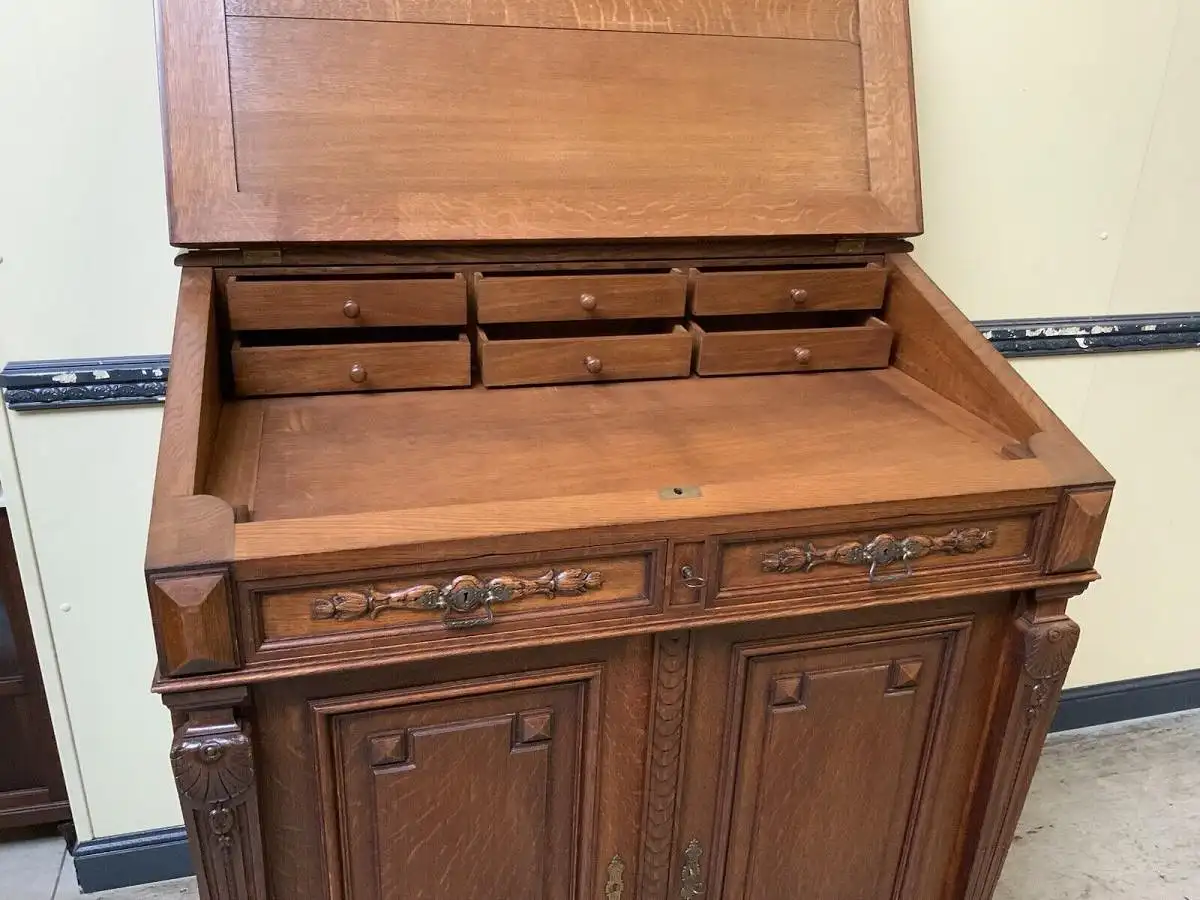 Antiker imposanter Gründerzeit Sekretär, Schreibtisch, Pult,  Lieferung möglich! 23